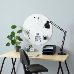 Glastavle Naga Ø80 cm, PURE White