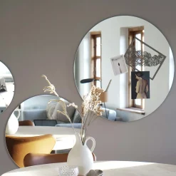Glastavle Naga Ø80 cm spejl