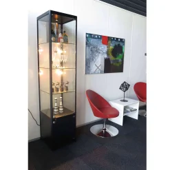 Glasvitrine Allum m/låsbar skab