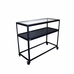 Glasvitrine/disk Profil, inkl. hjul