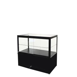 Glasvitrine/Disk Ryby 10S, sort