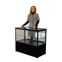 Glasvitrine/Disk Ryby 10S, sort