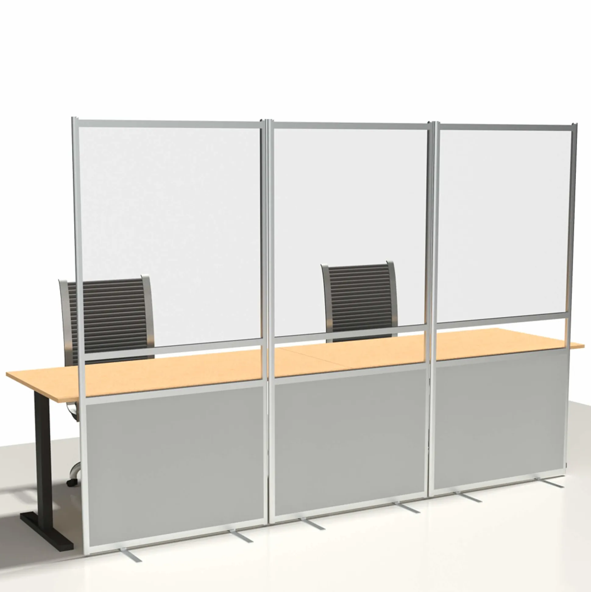 Gulvafskærmning sæt 3 stk. m. luge