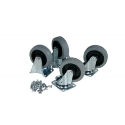 Hjulsæt i gummi til tipcontainer