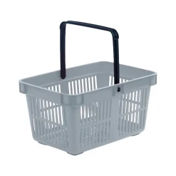 Indkøbskurv Great 27 liter, lysegrå