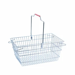 Indkøbskurv i tråd 16 l. Krom