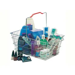 Indkøbskurv i tråd 7 L. Krom