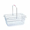 Indkøbskurv i tråd 22 L. Krom