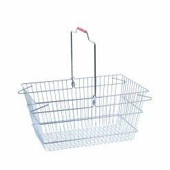 Indkøbskurv i tråd 22 L. Krom