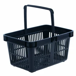 Indkøbskurv Standard 20 liter, sort