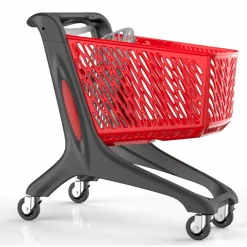 Indkøbsvogn City 160 liter, rød