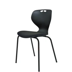 Kantinestol Oporto Mata m. polster/sort stel