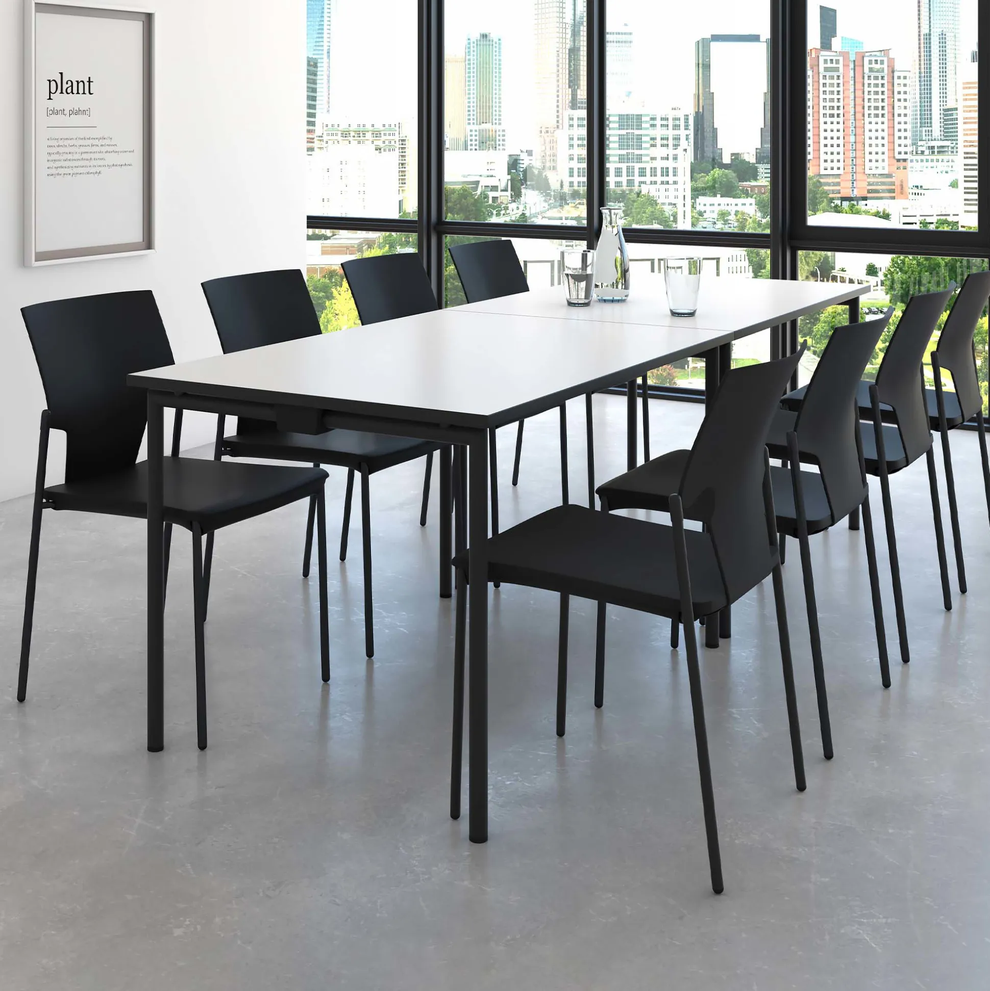 Kantinestol/mødestol Aktiva m.polster