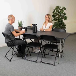 Klapbord American med 6 Samson Lux klapstole