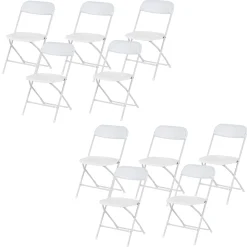 Klapstol Samson Lux 10 stk, hvid