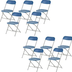 Klapstol Samson Lux 10 stk, blå