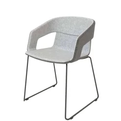 Konferencestol Tango, sort metal stel