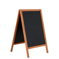 Kridttavle A-skilt 45x68 cm, mørk træ