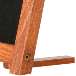 Kridttavle bord 21,6x27,9 cm, mørk træ