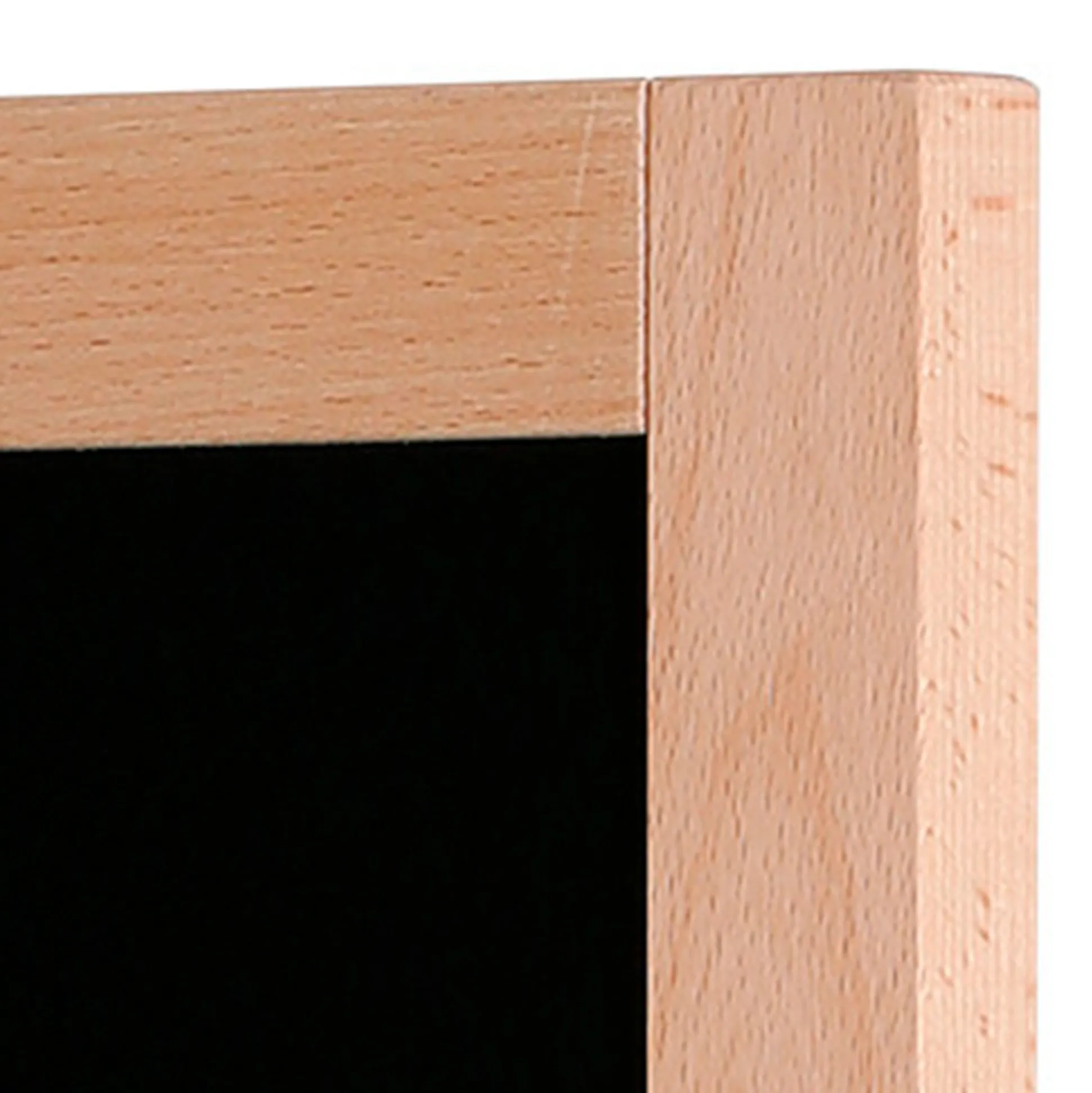 Kridttavle WOOD 80x120 cm, sort