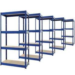 Lagerreol Future 45x90x180h blå, Sættilbud 5 stk