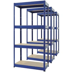 Lagerreol Future 45x90x180h blå, Sættilbud 3 stk