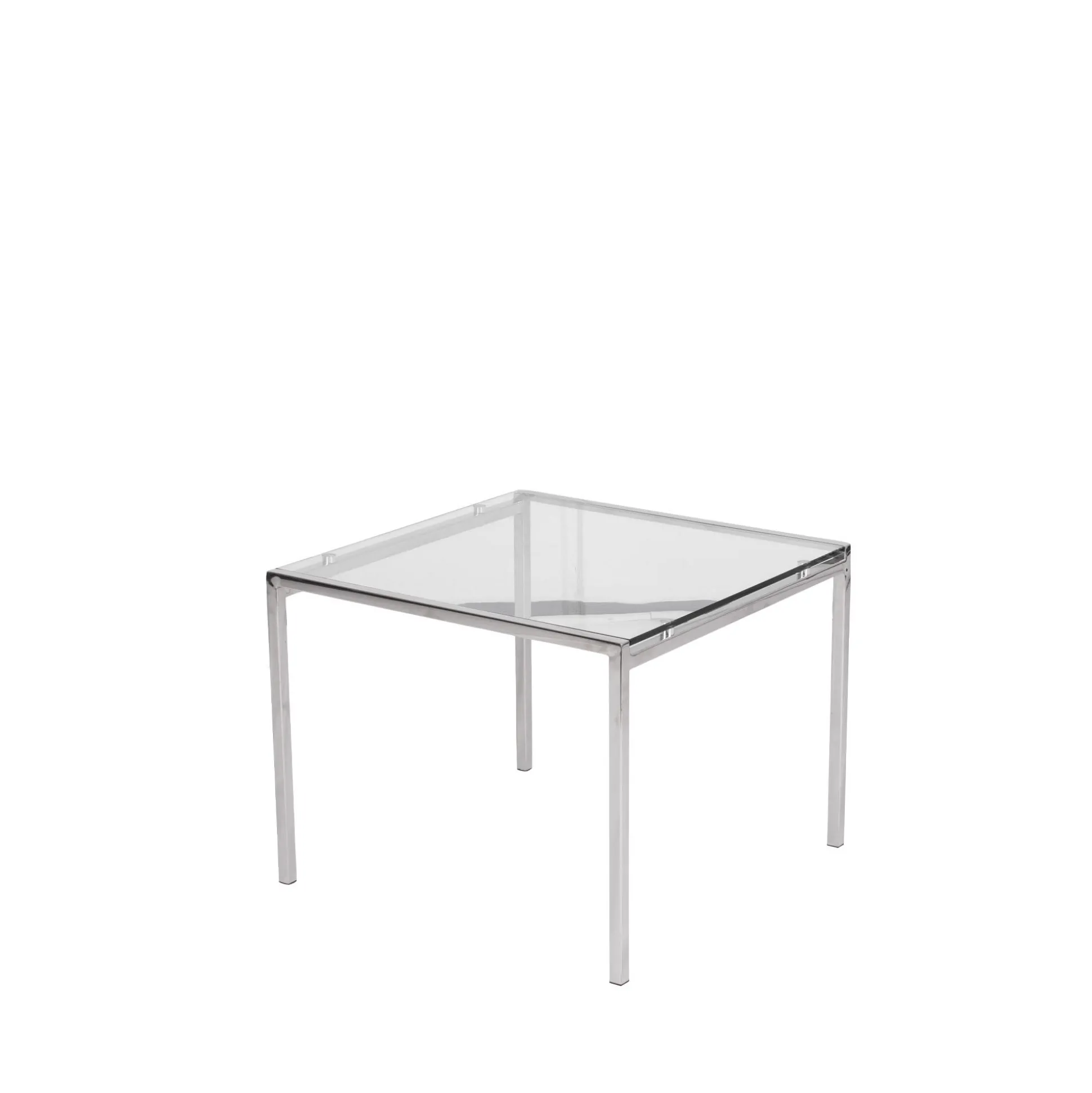 Lavt bord 60x60 cm i glas, Chicago