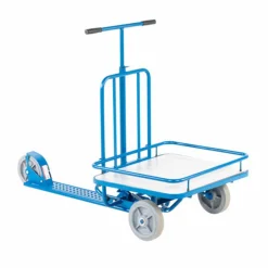 Løbehjul med lad. 150kg. Blå.