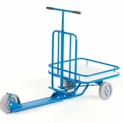 Løbehjul med lad. 150kg. Blå.