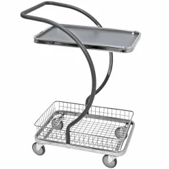 Lille bordvogn C-line m. 1 hylder+kurv