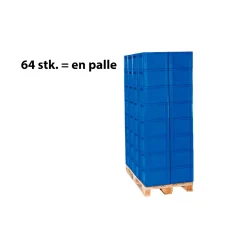 Lux Euro kasse 40x30x27 cm blå