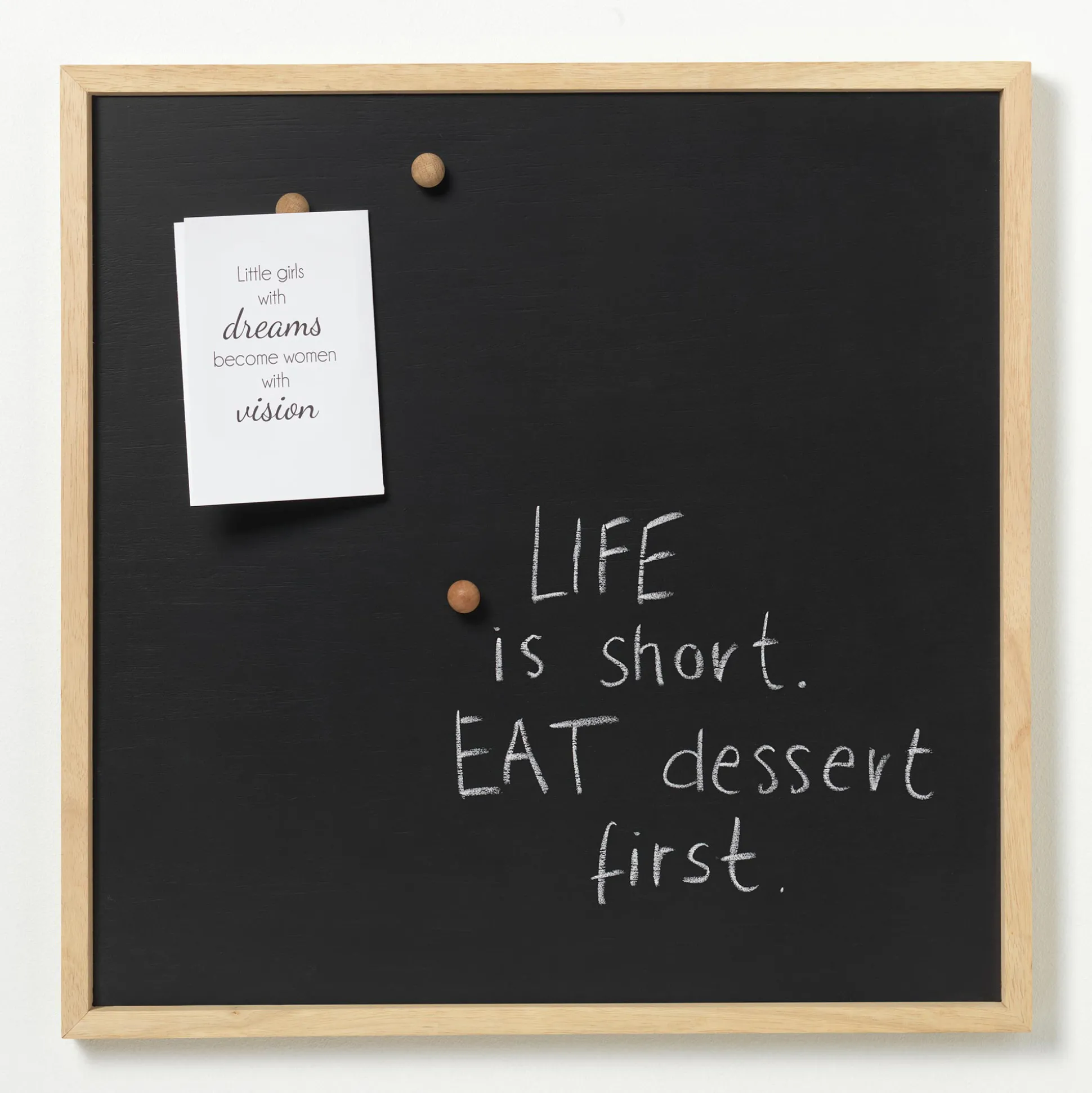 Magnetisk kridttavle Naga 60x60 cm, sort