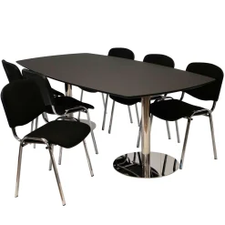 Mødebord/konferencebord Van Doren med 6 Comfort stole