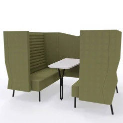 Møderum Wave høj ryg til 4 personer