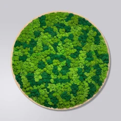 Mosbillede rensdyrmos Ø80 cm