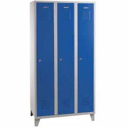 Omklædningsskab UniCabin 3 rum. Blå
