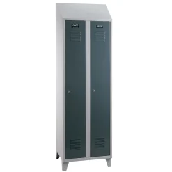 Omklædningsskab UniCabin skråt tag 2 rum.