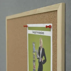 Opslagstavle kork 60x100 cm Naga, natur