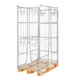Pallecontainer, h180 cm., kort sammenkl.