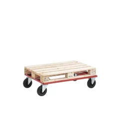 Pallevogn, lav - max løft: 800 kg, rød