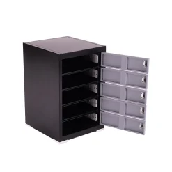 PC-skab med 5 rum, inkl. opladning og cylinderlås