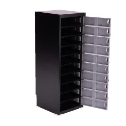 PC-skab med 10 rum, inkl. opladning og cylinderlås