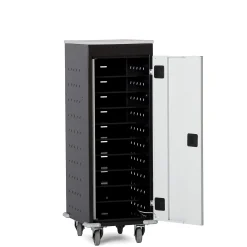 PC-vogn 10 rum med opladning, sort/grå