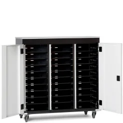 PC-vogn 30 rum med opladning, sort/grå