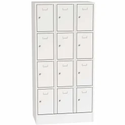 Personaleboks UniBox 3x4 rum. Lysegrå