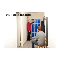 Personaleboks UniBox 2x4 rum. Blå