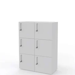 Personaleboks W6 med 6 rum