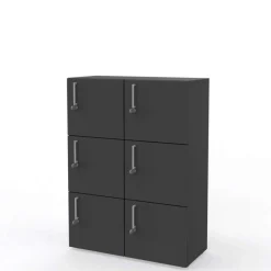 Personaleboks W6 med 6 rum