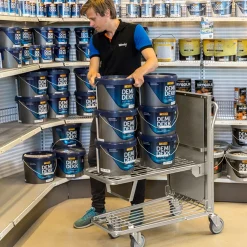 Plukkevogn m. elevator top hylde