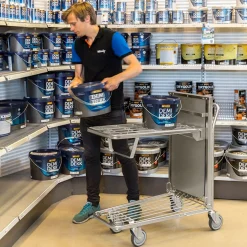 Plukkevogn m. elevator top hylde